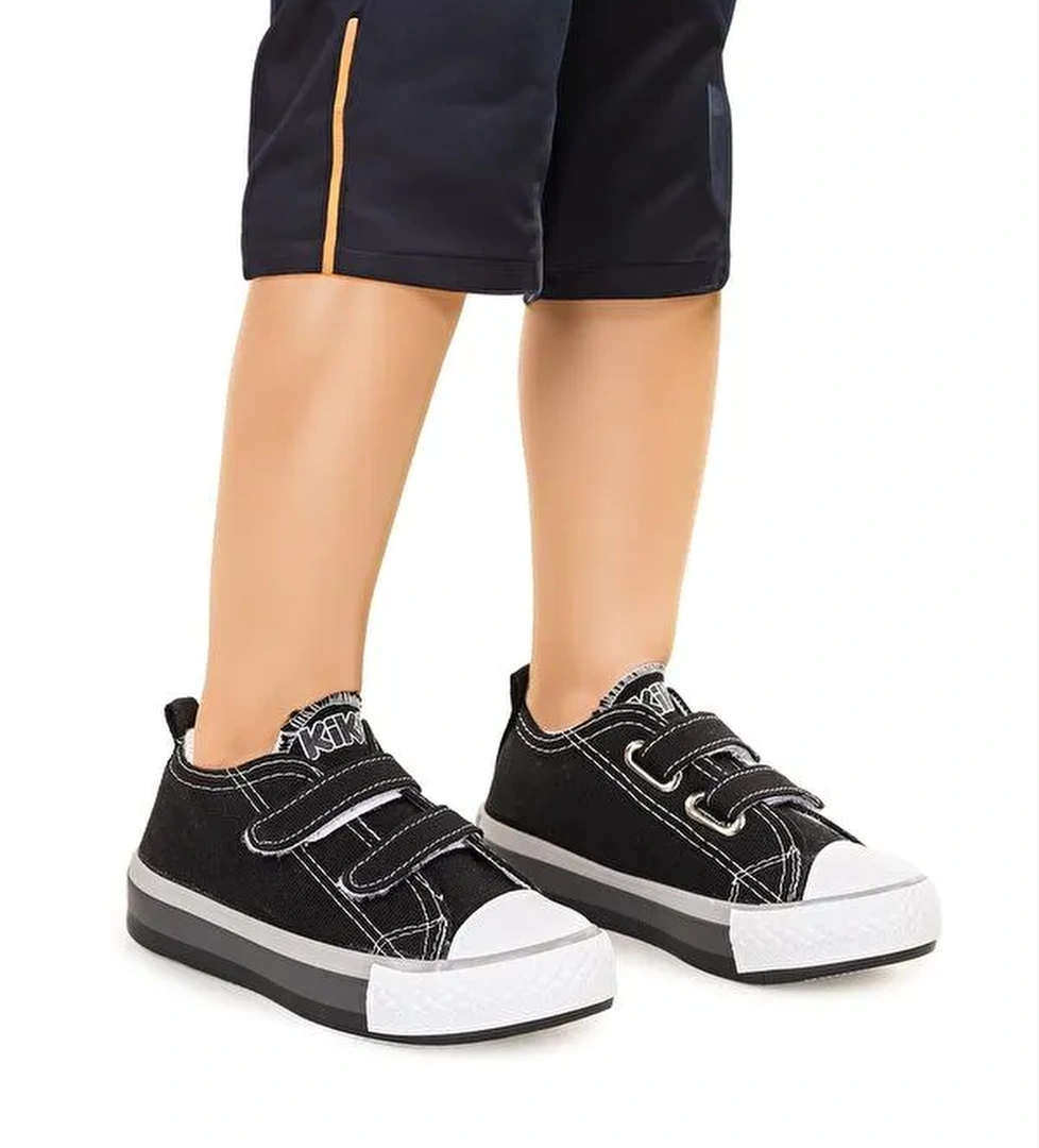 Linen Cırtlı Erkek Bebek Keten Spor Ayakkabı - Görsel 1