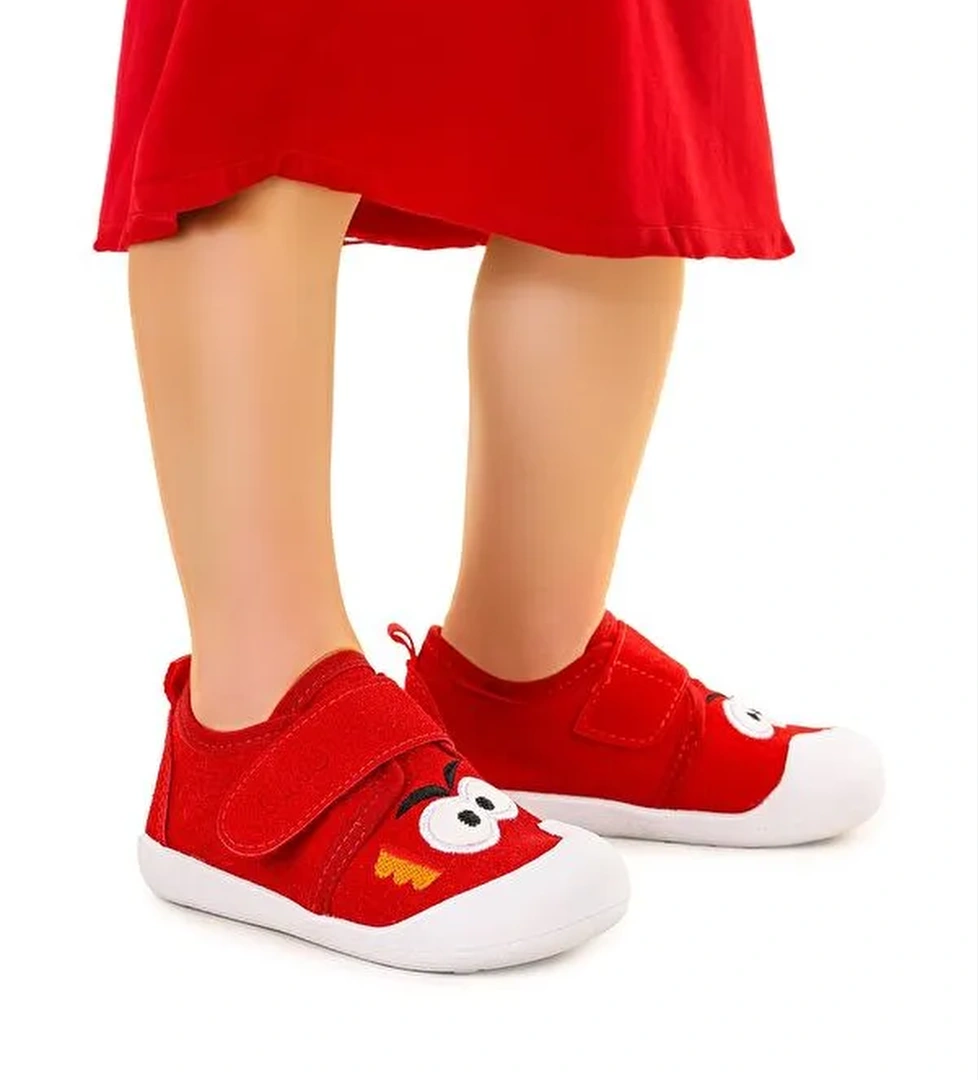 Cookie Cırtlı Kız Bebek İlk Adım Panduf Ayakkabı - Görsel 1