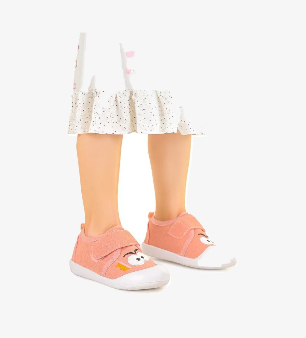 Cookie Cırtlı Kız Bebek İlk Adım Panduf Ayakkabı