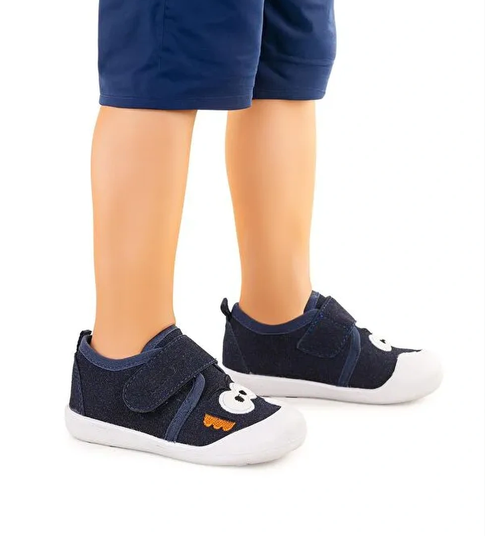 Cookie Cırtlı Erkek Bebek İlk Adım Panduf Ayakkabı