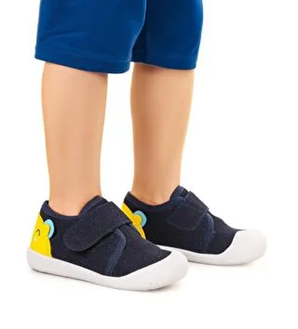 Catly Cırtlı Erkek Bebek İlk Adım Panduf Ayakkabı - Görsel 1