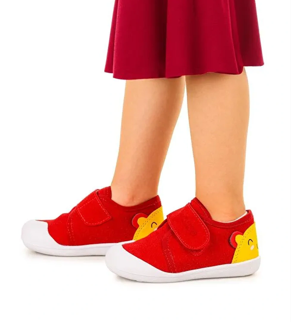 Catly Cırtlı Kız Bebek İlk Adım Panduf Ayakkabı