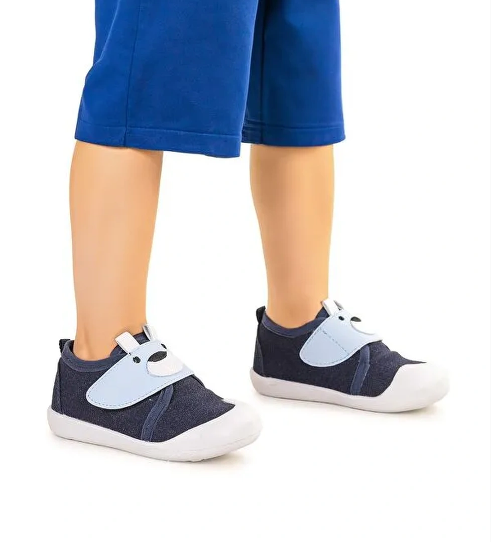 Winni Cırtlı Erkek Bebek İlk Adım Panduf Ayakkabı