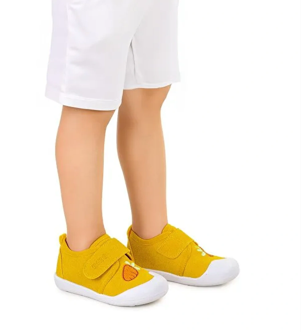 Strawberry Cırtlı Erkek Bebek İlk Adım Panduf Ayakkabı