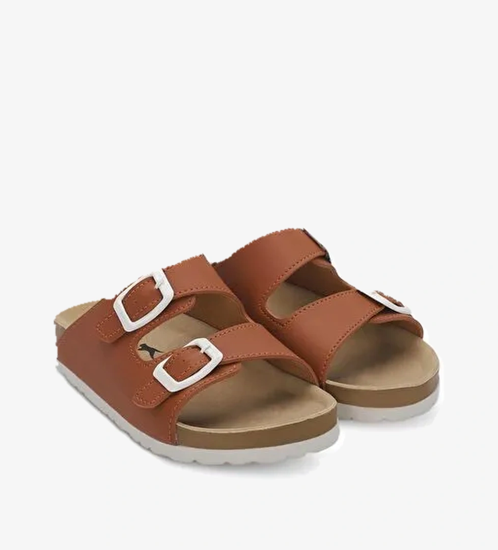 KREKA Unisex Çocuk Terlik Taba