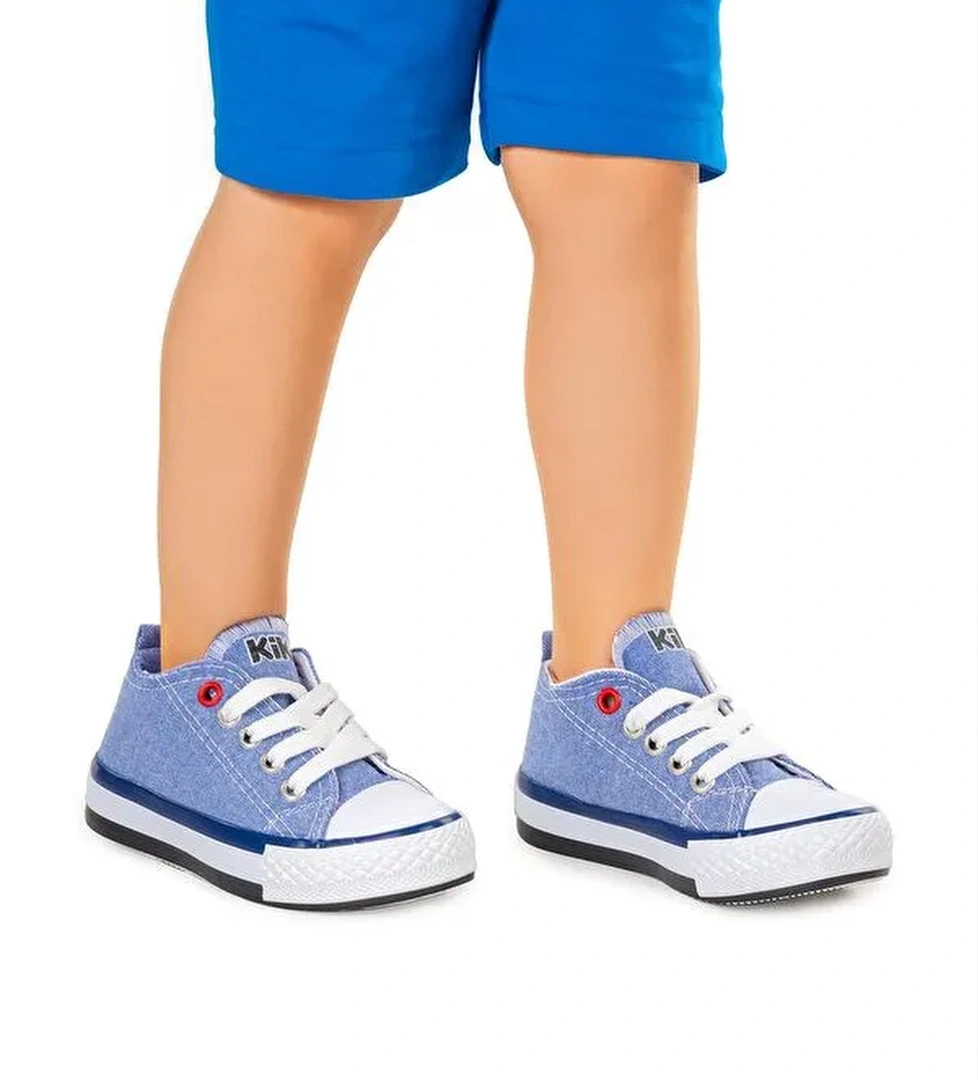 Tinna Bağcıklı Erkek Bebek Keten Spor Ayakkabı - Görsel 1