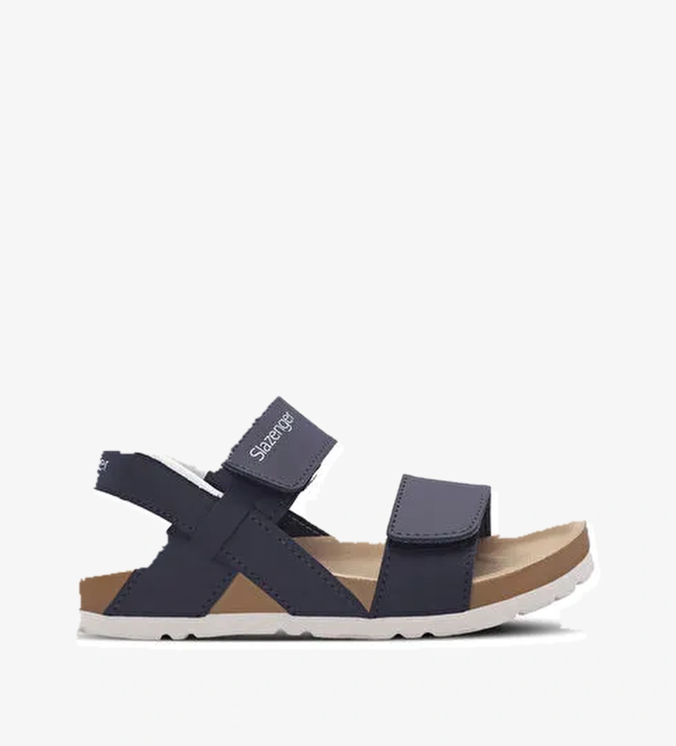 KERMIT Unisex Çocuk Cırt Cırtlı Lacivert Sandalet - Görsel 1