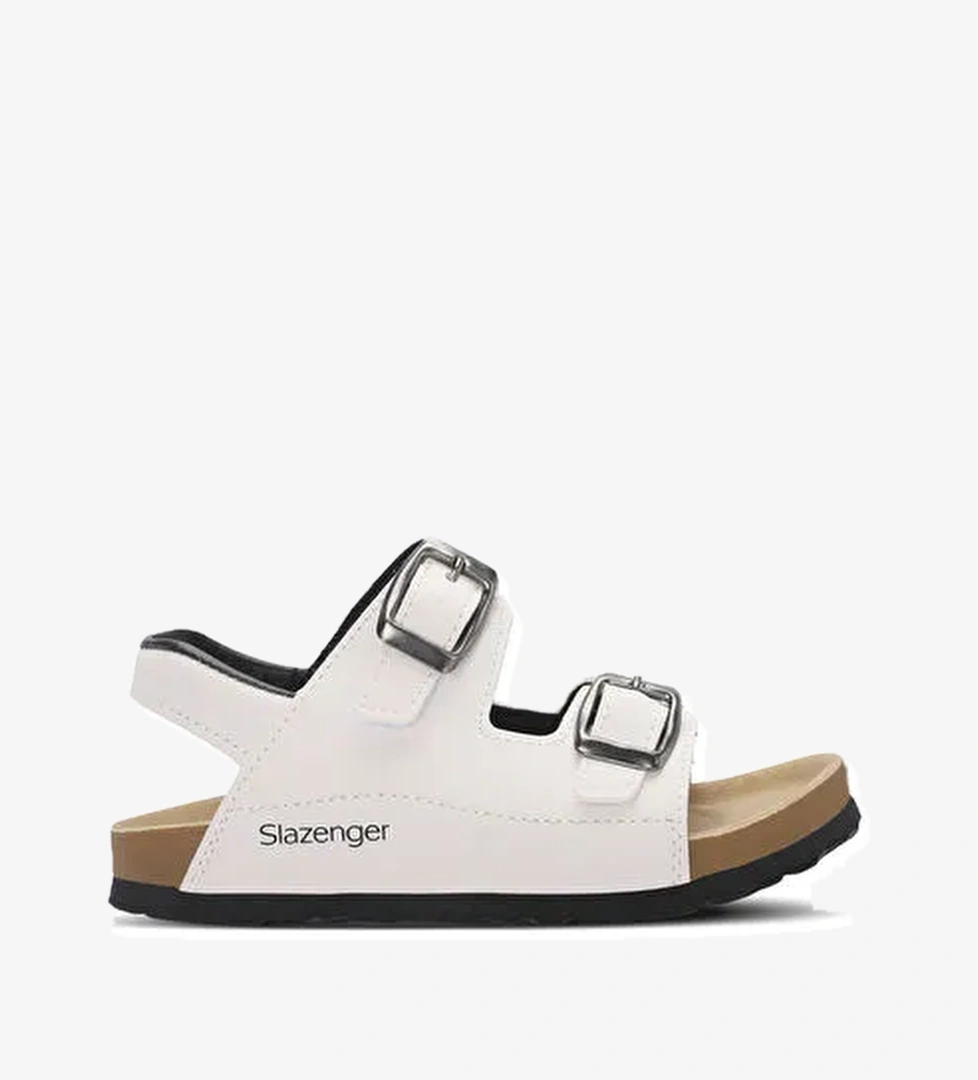 KOBBY Unisex Çocuk Beyaz Sandalet - Görsel 1
