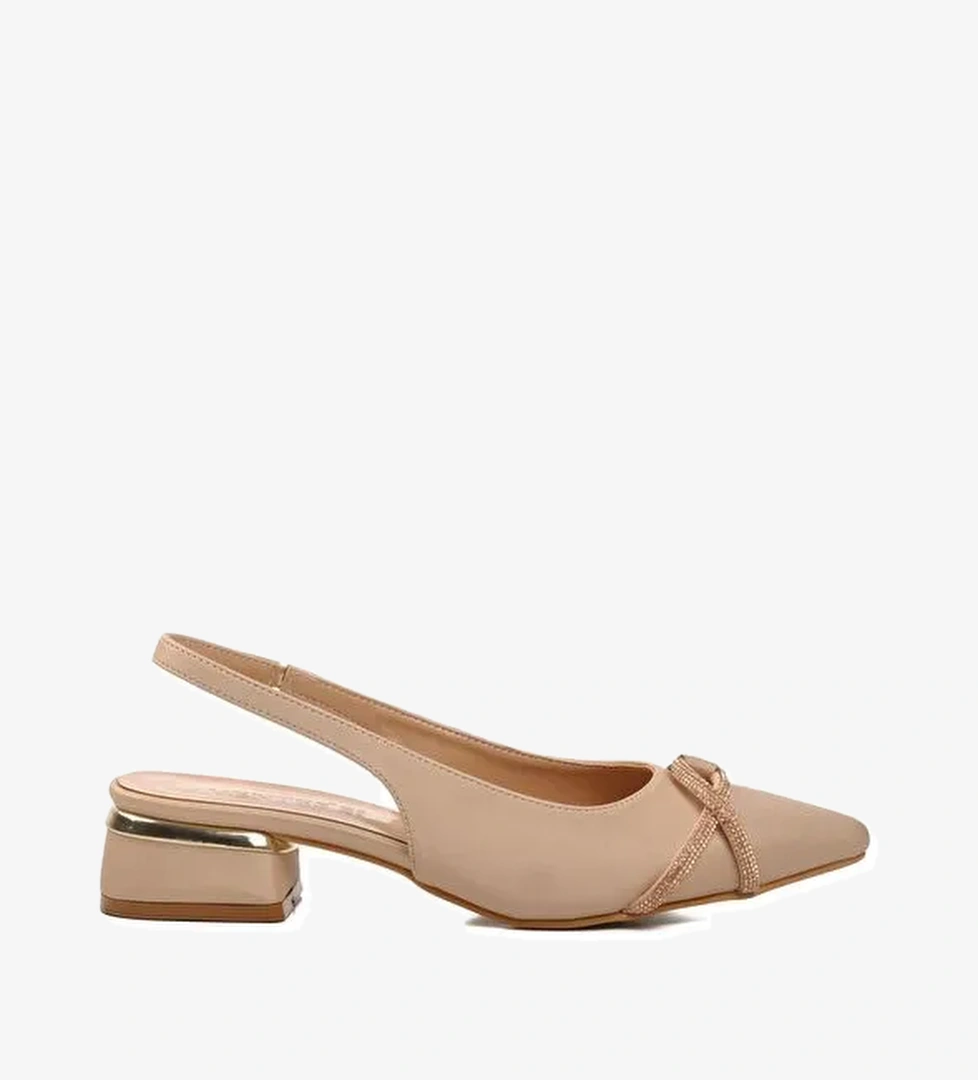 Ten Saten Kadın Taşlı Abiye Ayakkabı 5672006 - Görsel 1