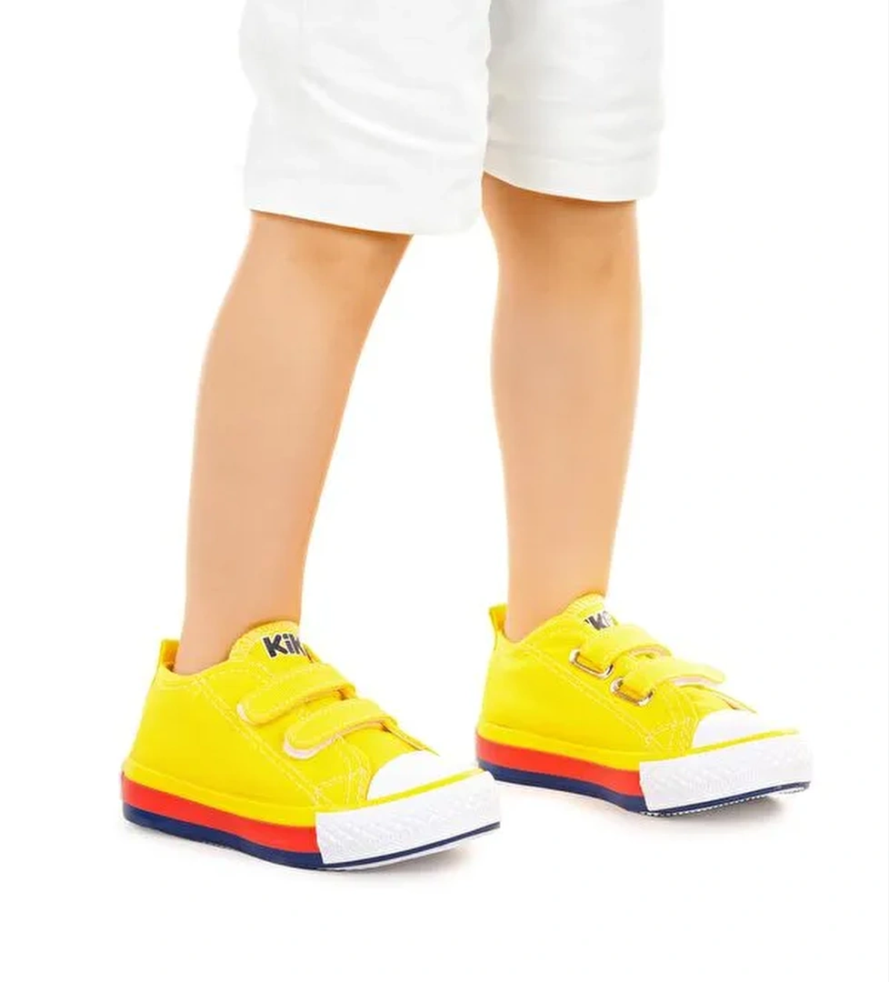 Linen Cırtlı Erkek Bebek Keten Spor Ayakkabı - Görsel 1