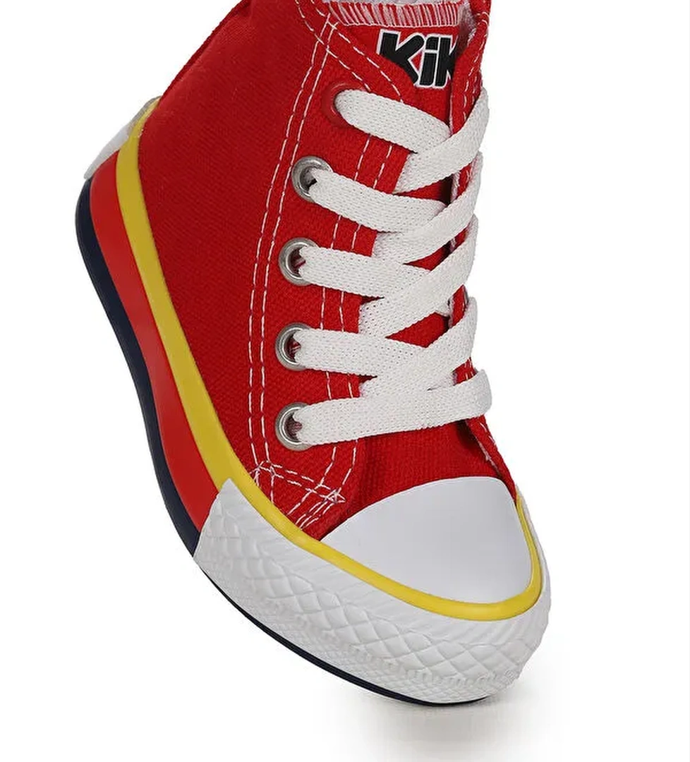 Tinna Bağcıklı Erkek Çocuk Boğazlı Keten Spor Ayakkabı - Görsel 1