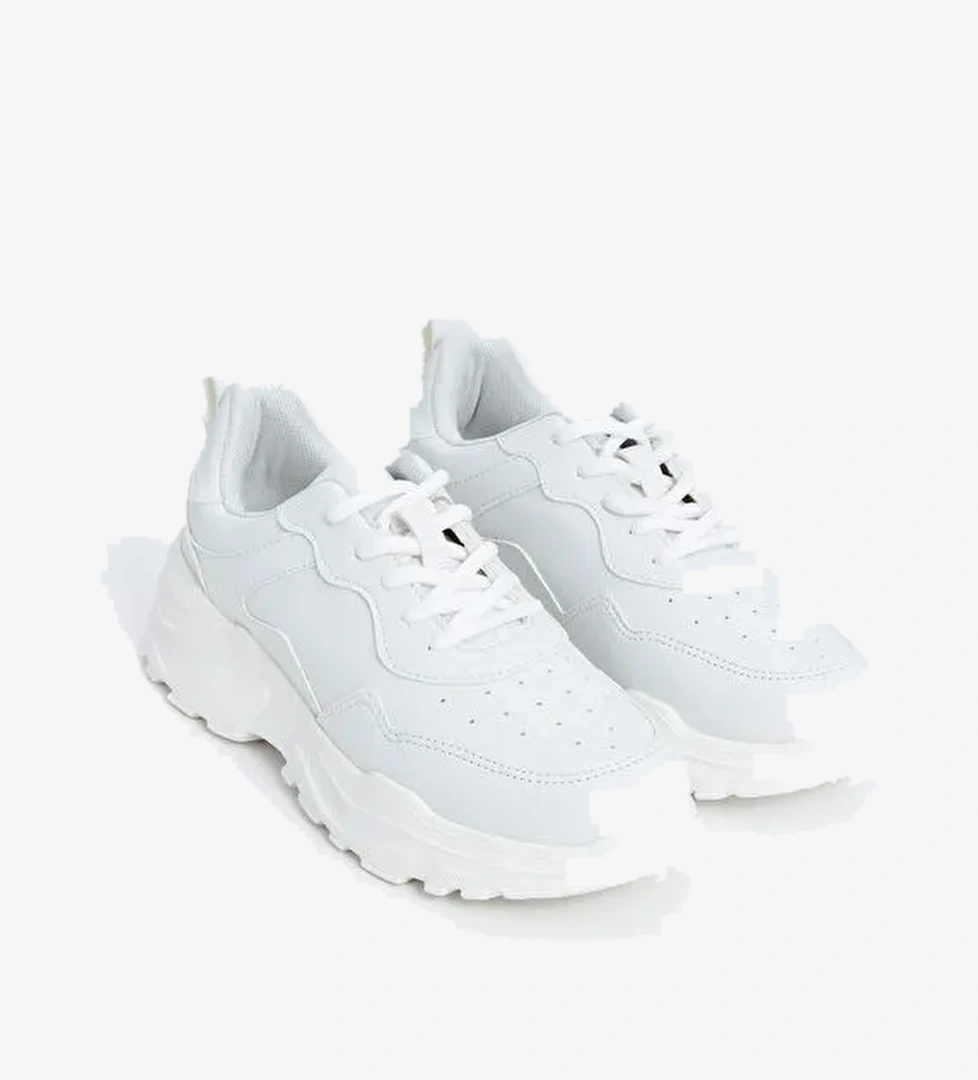 Bağcıklı Kadın Spor Ayakkabı - Görsel 1