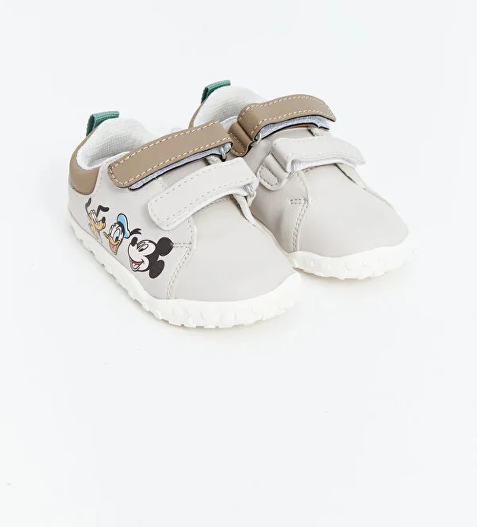 Mickey Mouse Baskılı Erkek Bebek Yürüme Öncesi Ayakkabı