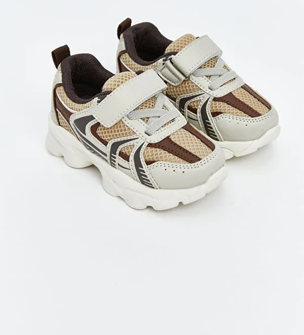 Bağcık ve Cırt Cırtlı Erkek Bebek Spor Ayakkabı - Görsel 1