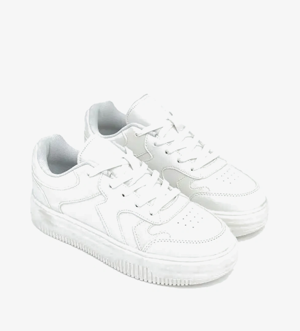 Lcw Steps Bej Lcw Steps Deri Görünümlü Kız Çocuk Spor Ayakkabı