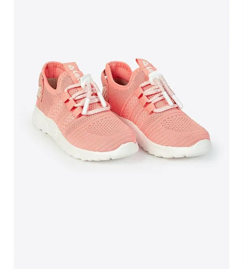 Bağcıklı Yuvarlak Burunlu Desenli Kız Çocuk Spor Ayakkabı - Görsel 1