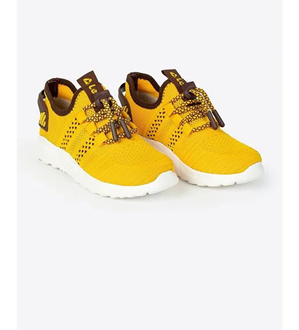 Bağcıklı Yuvarlak Burunlu Desenli Spor Ayakkabı - Görsel 1