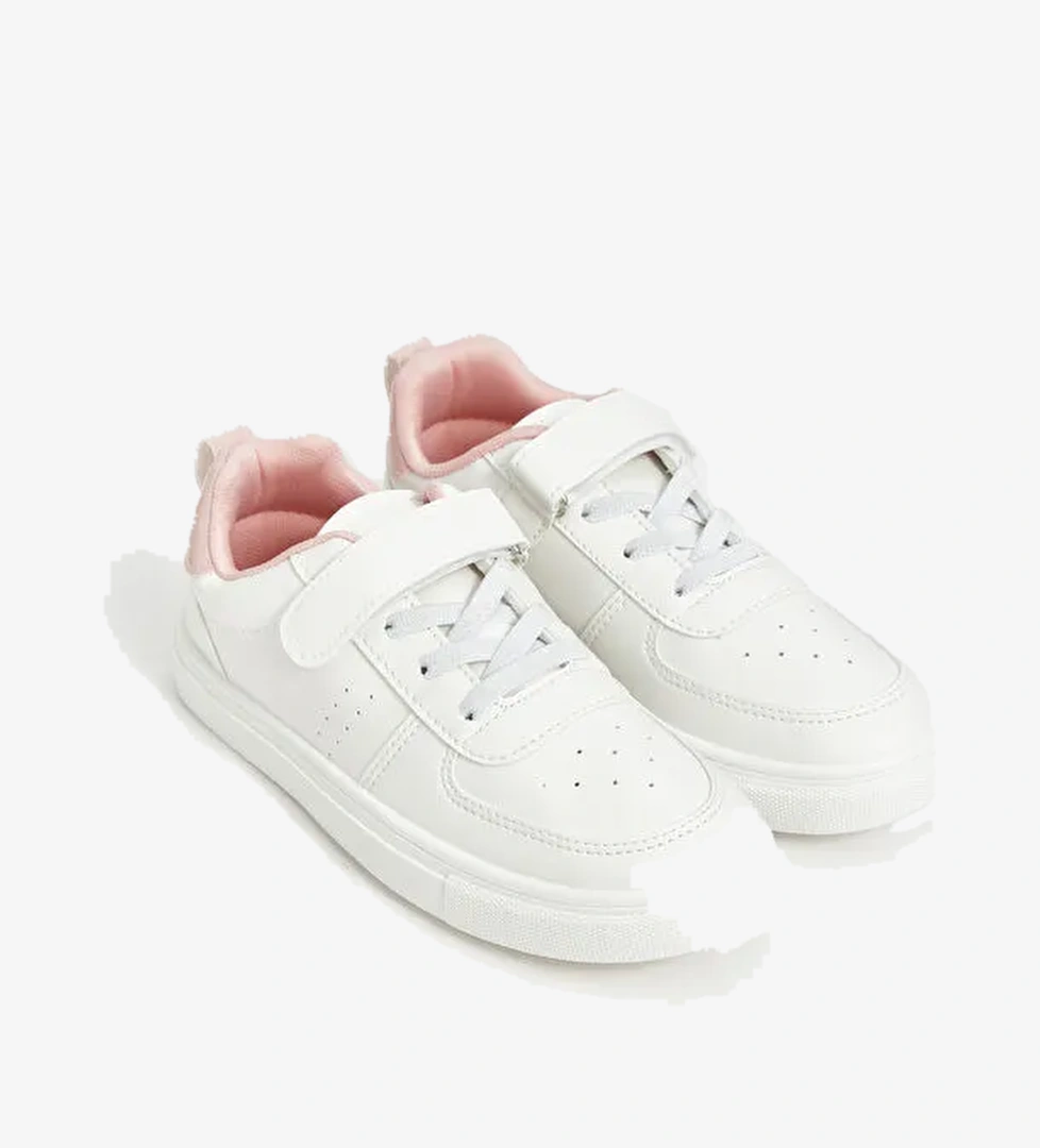 Bağcık ve Cırt Cırtlı Kız Çocuk Spor Ayakkabı - Görsel 1