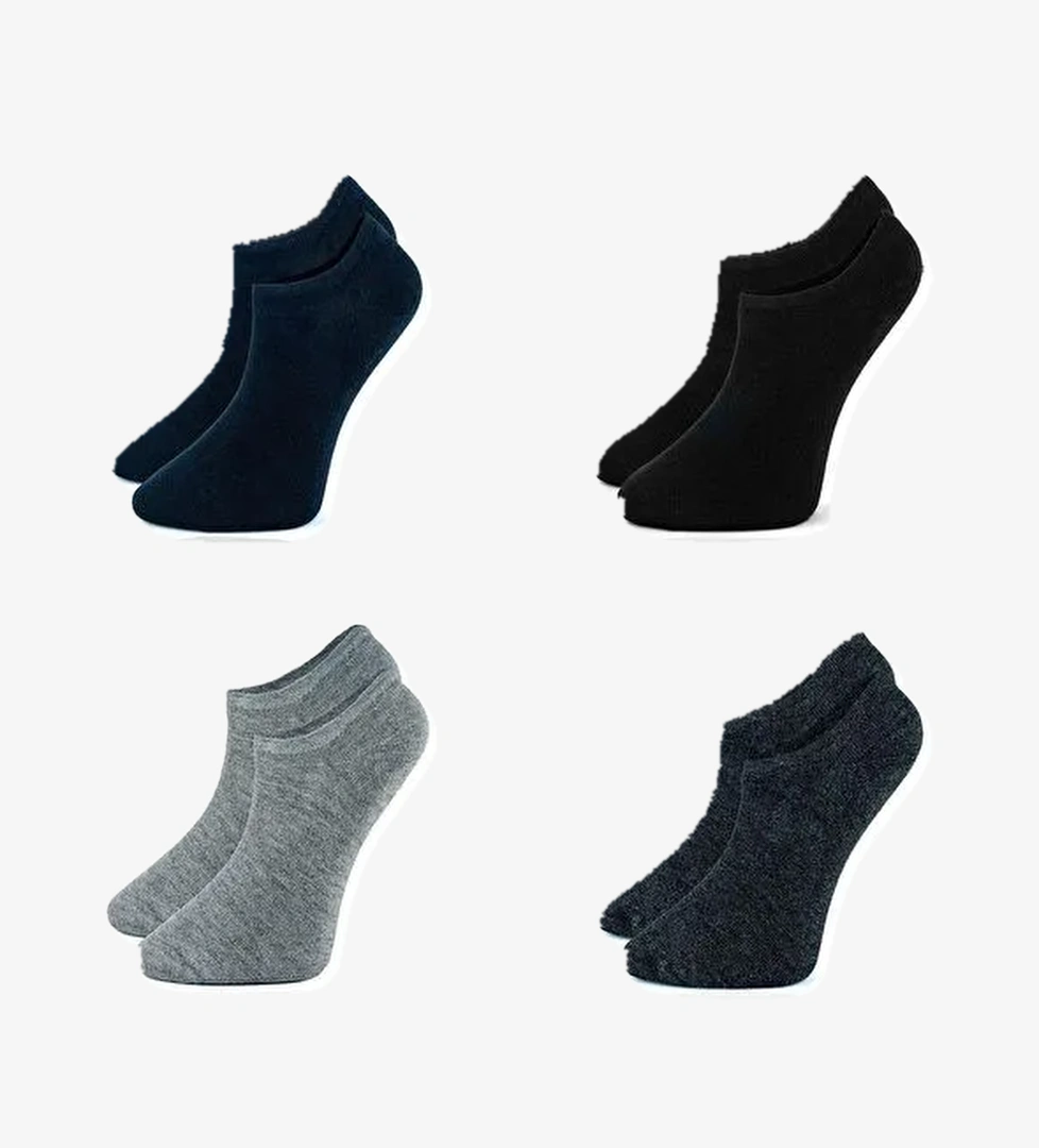 6'lı Kadın Karışık Renk Bambu Yüksek Kaliteli Dikişsiz Yumuşak Nefes Alabilen Sneakers Çorap - Görsel 1