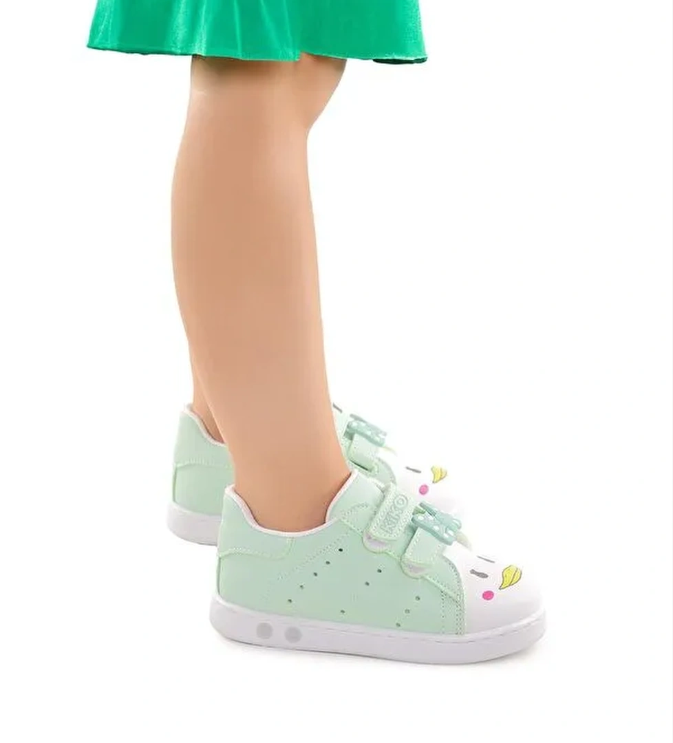 Bart Cırtlı Işıklı Kız Bebek Spor Ayakkabı