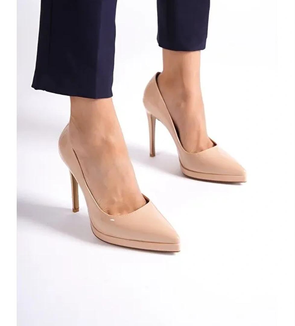 Sivri Burunlu Platform Yüksek Topuklu Kadın Ayakkabı - Görsel 1