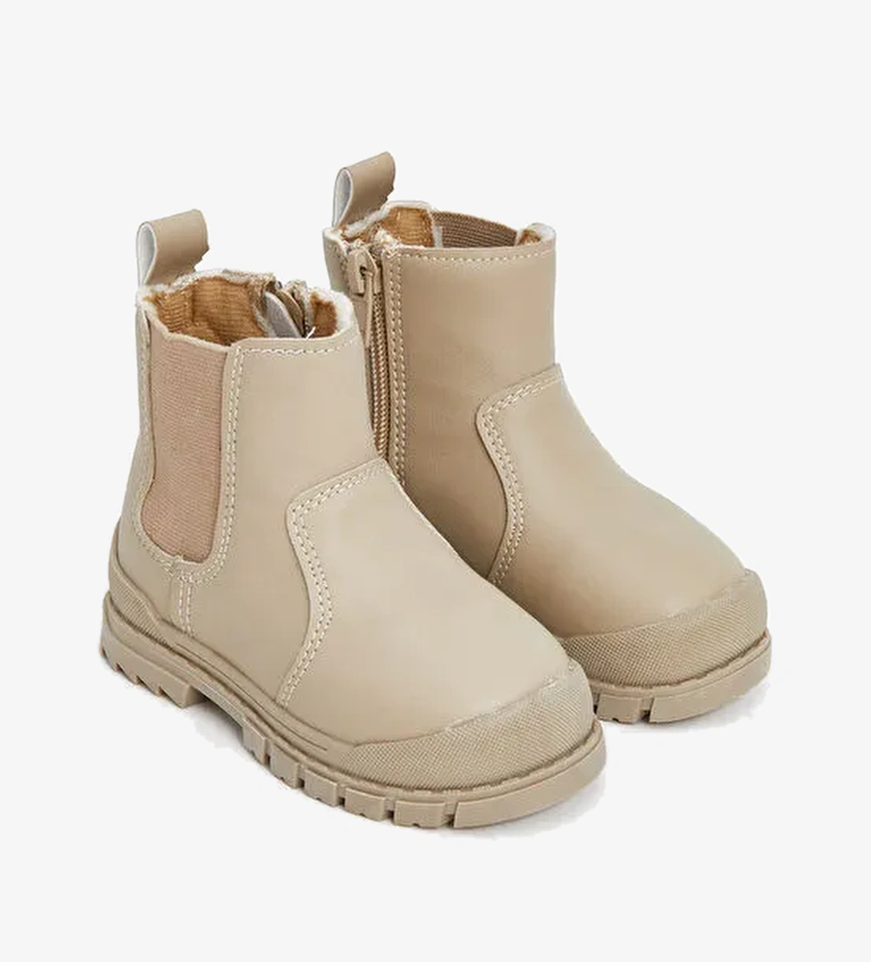 Fermuarlı Erkek Bebek Bot - Görsel 1