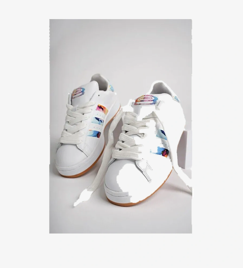 FLOWER Kadın Ortopedik Günlük Bağcıklı Yürüyüş Koşu Sneaker Spor Ayakkabı