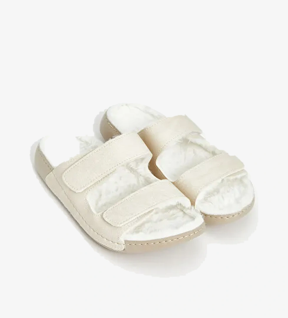 Cırt Cırtlı Çift Bantlı Kadın Terlik - Görsel 1