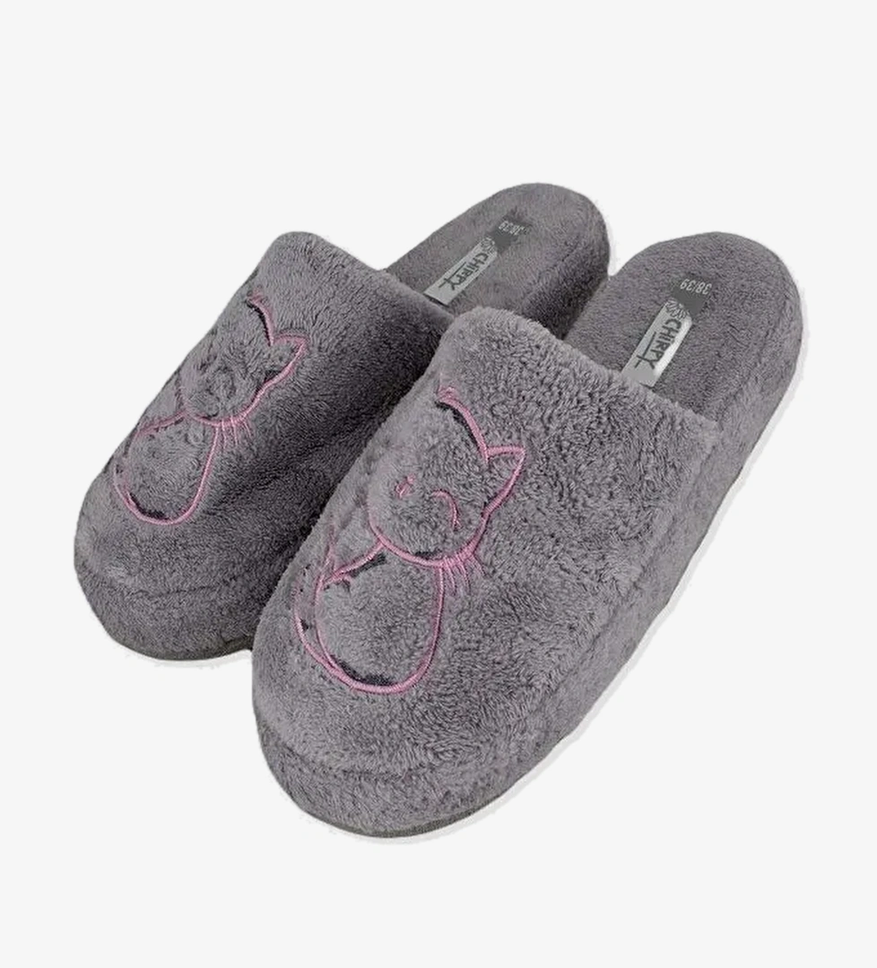 SEANGATTO - Kedi Figürlü Kadın Terlik