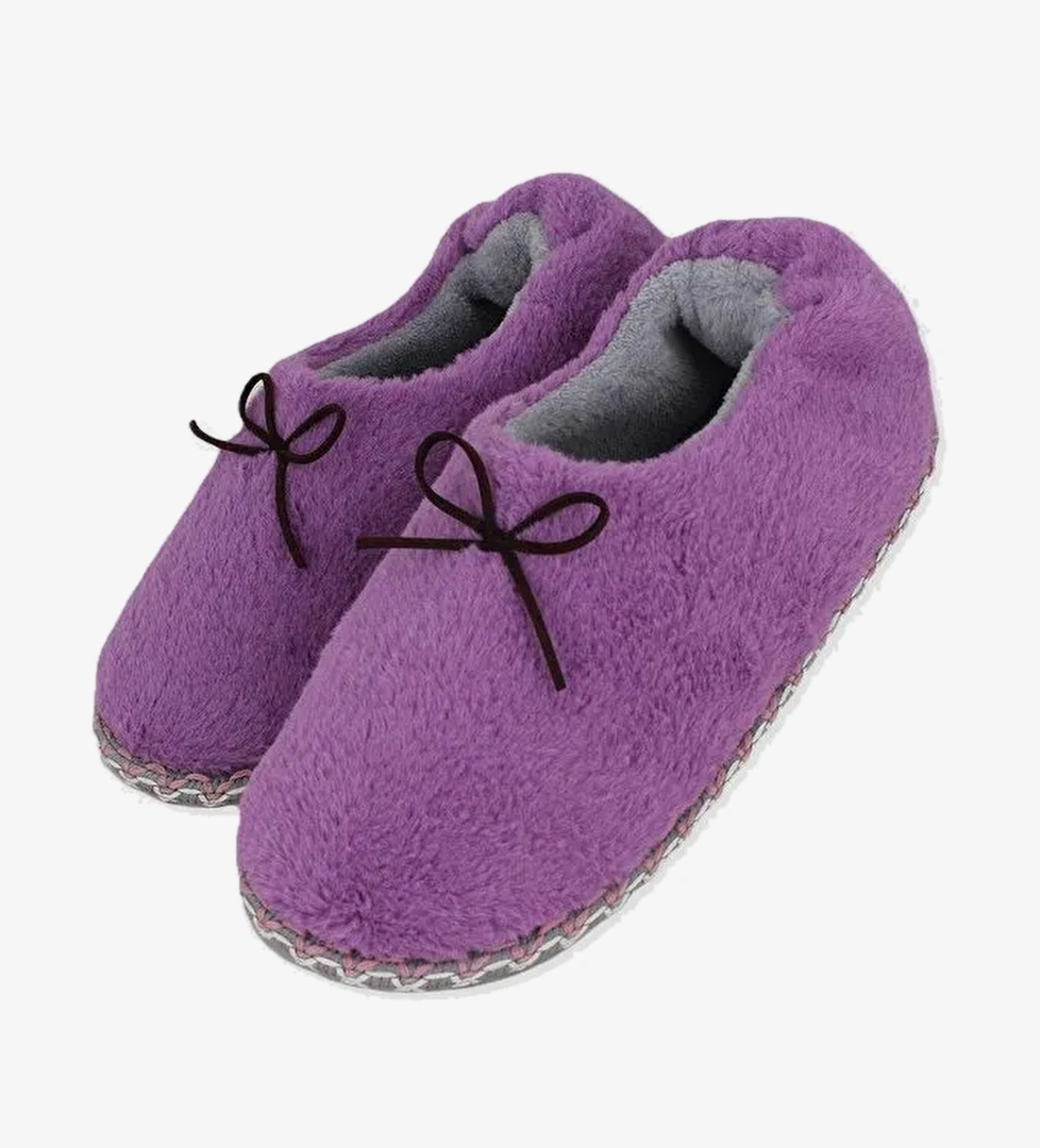 DIFFER - Bağcık Detaylı Kadın Ev İçi Ayakkabı