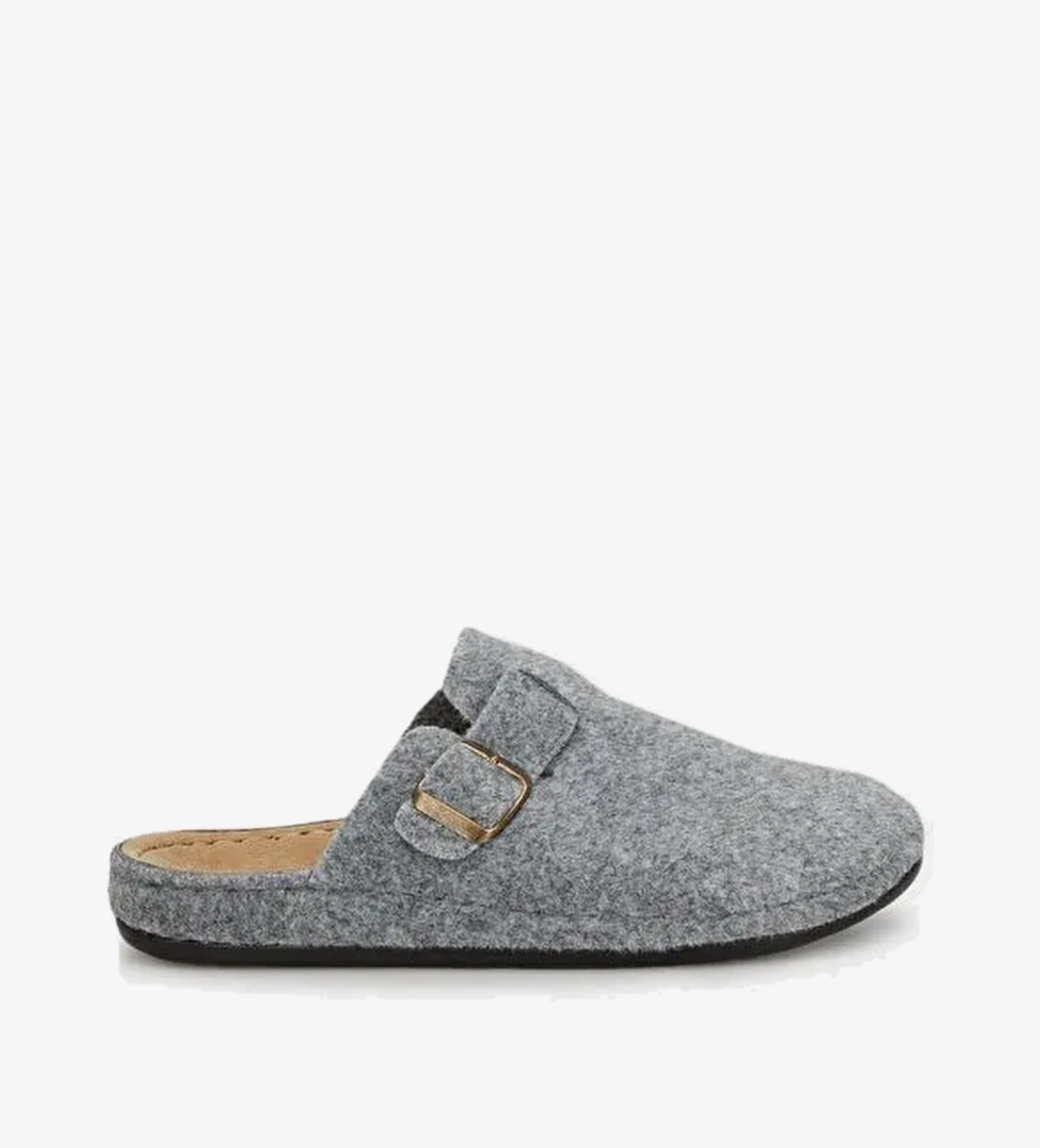 Kemerli Keçe Kışlık Ev Terlik 6711003 - Görsel 1