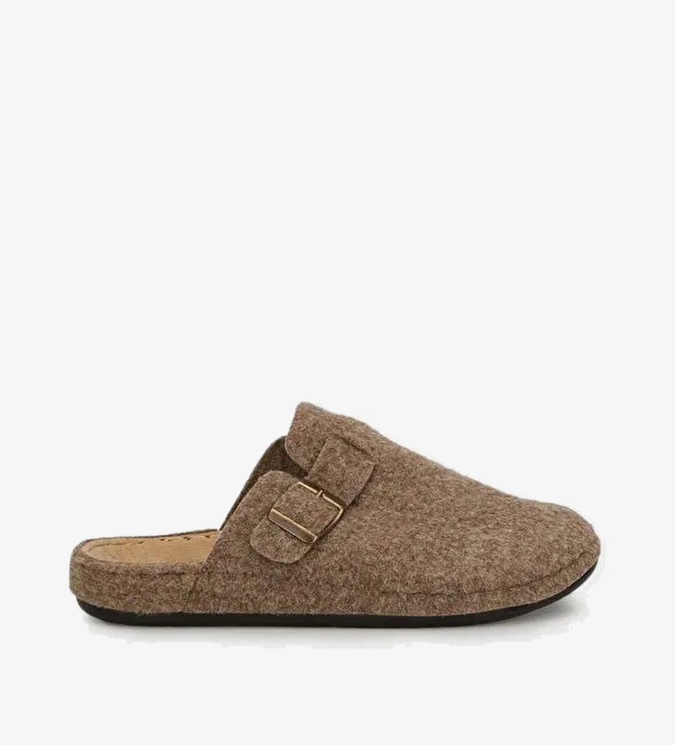 Kemerli Keçe Kışlık Ev Terlik 6711003