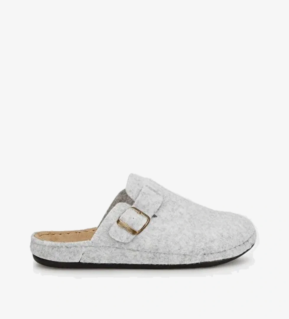 Kemerli Keçe Kışlık Ev Terlik 6711003 - Görsel 1