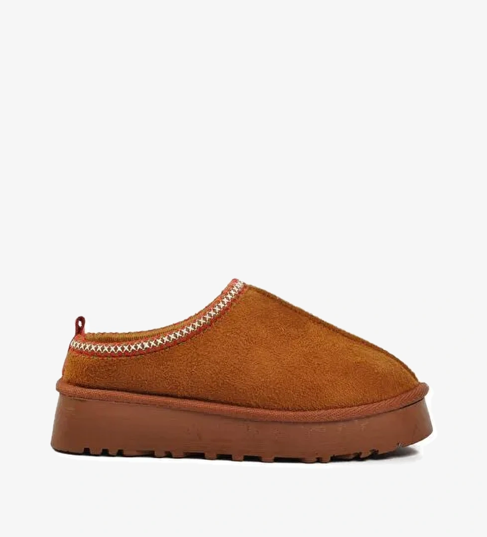 Taba İçi Kürklü Önü Kapalı Kadın Terlik K11Y01