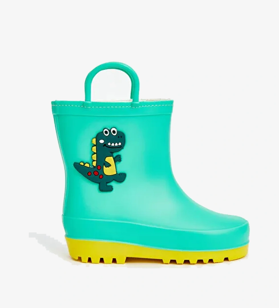Dinozor Baskılı Erkek Bebek Yağmur Botu - Görsel 1