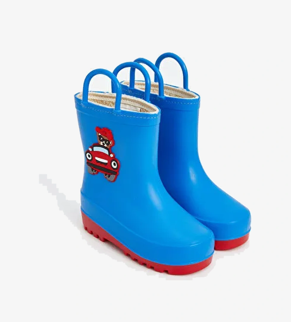 Baskılı Erkek Bebek Yağmur Botu