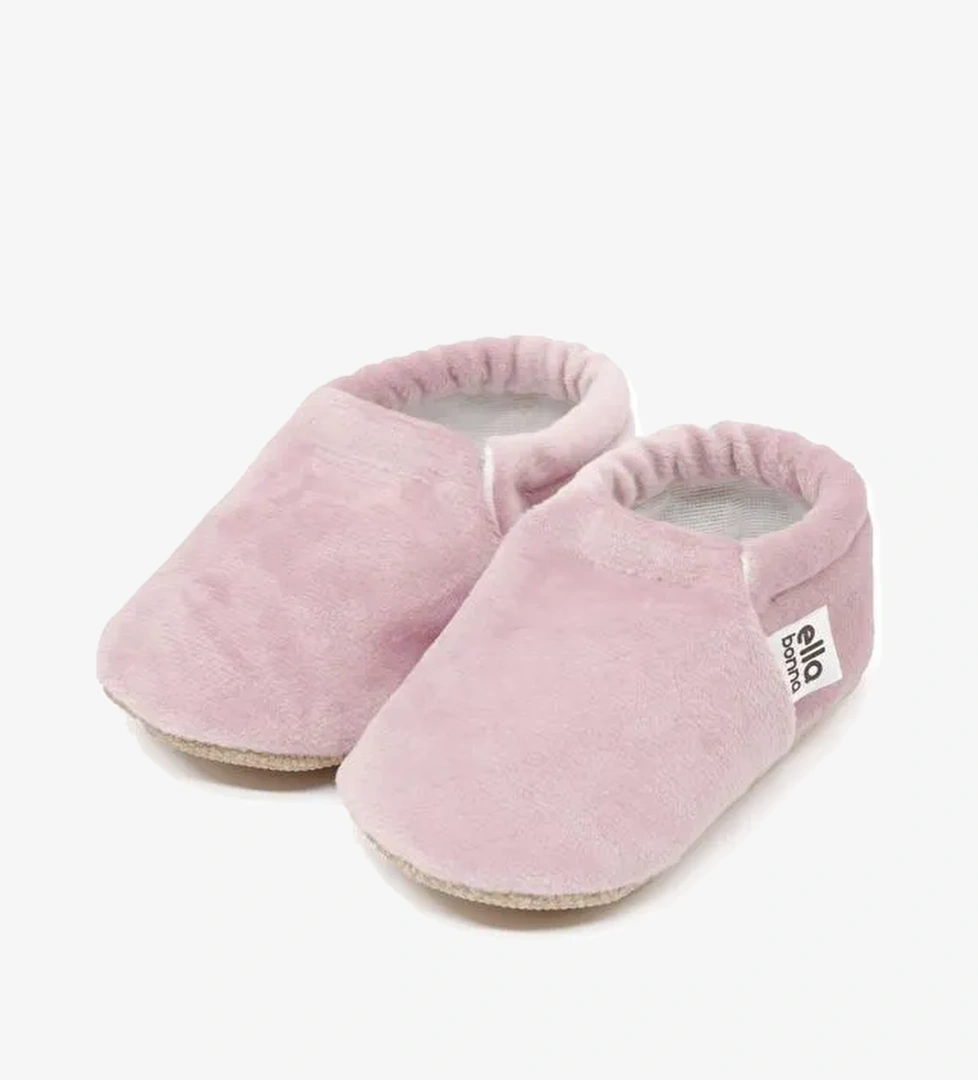 Kadife Bebek Patiği, Kaydırmaz Taban, Kreş Ayakkabısı Patik