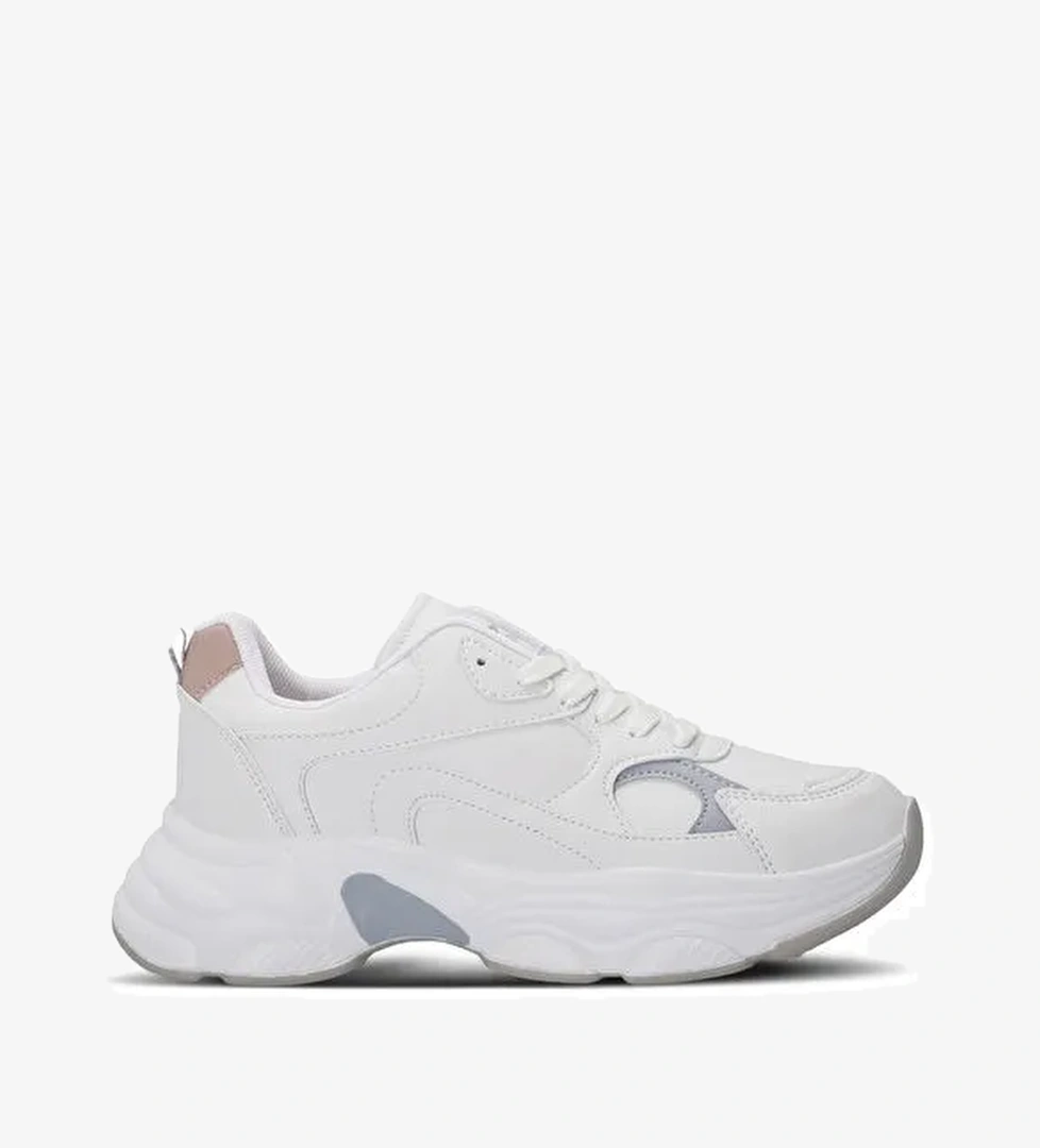 ZUSA Kadın Beyaz / Pembe Koşu & Yürüyüş Spor Ayakkabısı - Görsel 1