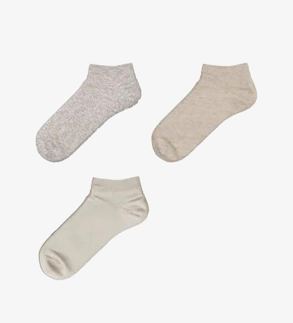 Kadın Düz Sneaker Çorap 5'li - Görsel 1