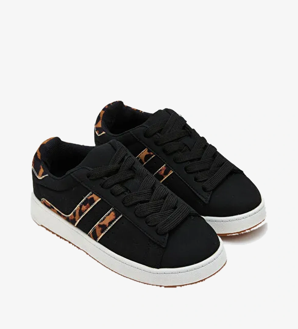 Leopar Desenli Kadın Spor Ayakkabı