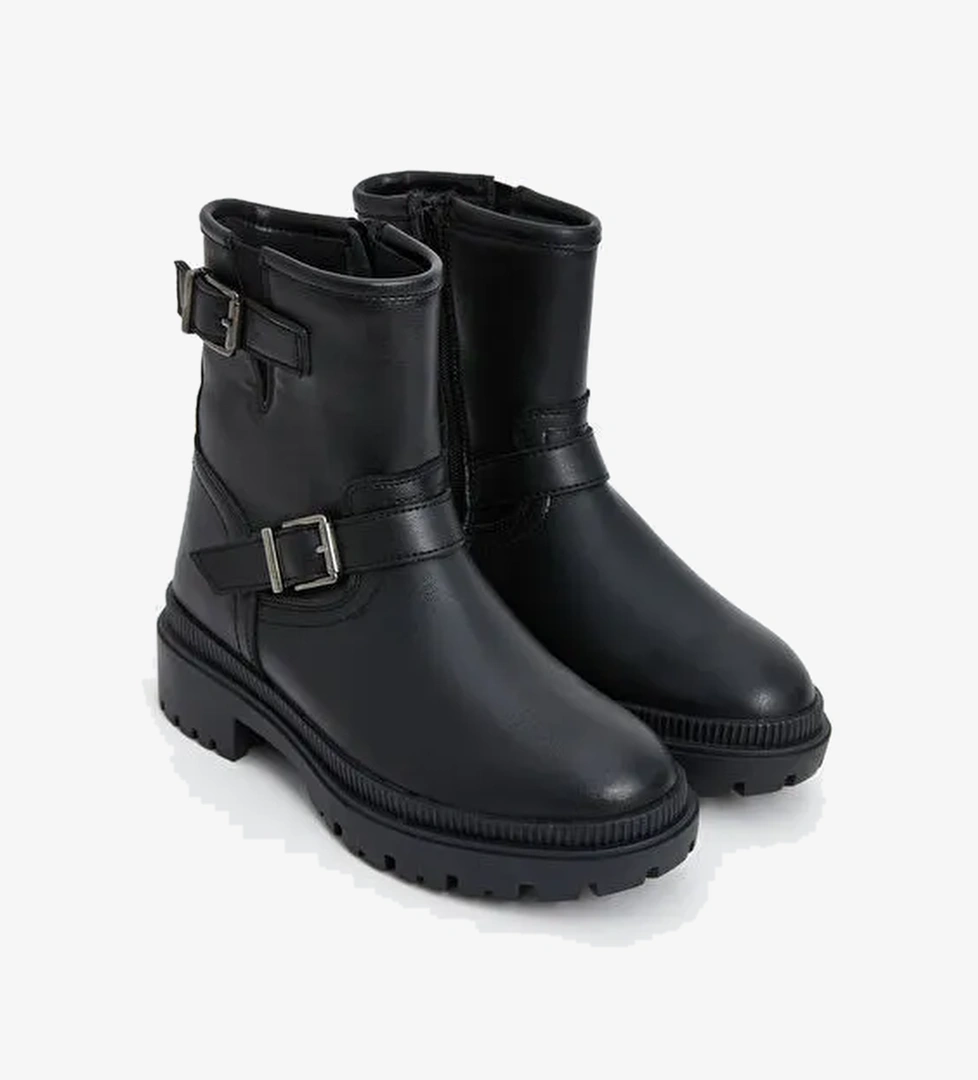 Lcw Steps Fermaurlı Deri Görünümlü Kadın Bot model görseli