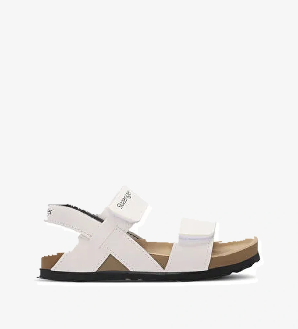 KERMIT Unisex Çocuk Sandalet Beyaz