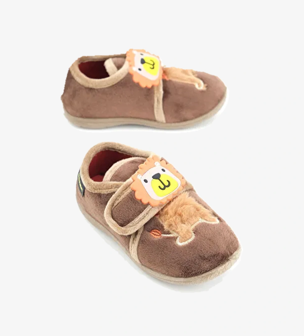 Gezer Kışlık Cırtlı Ayarlanabilir Rahat İç Taban Erkek Çocuk Panduf Ayakkabı model görseli