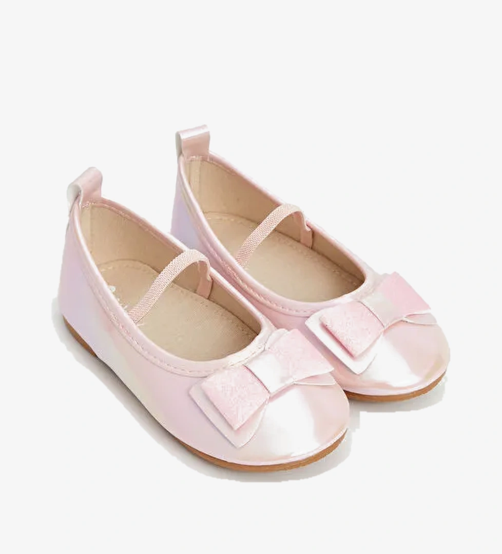 Lcw Steps Bej Lcw Steps Fiyonk Detaylı Kız Bebek Babet