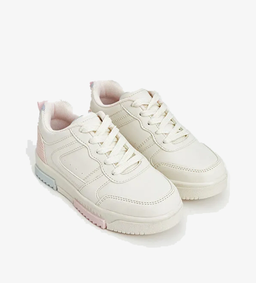 Lcw Steps Bej Lcw Steps Bağcıklı Kız Çocuk Spor Ayakkabı