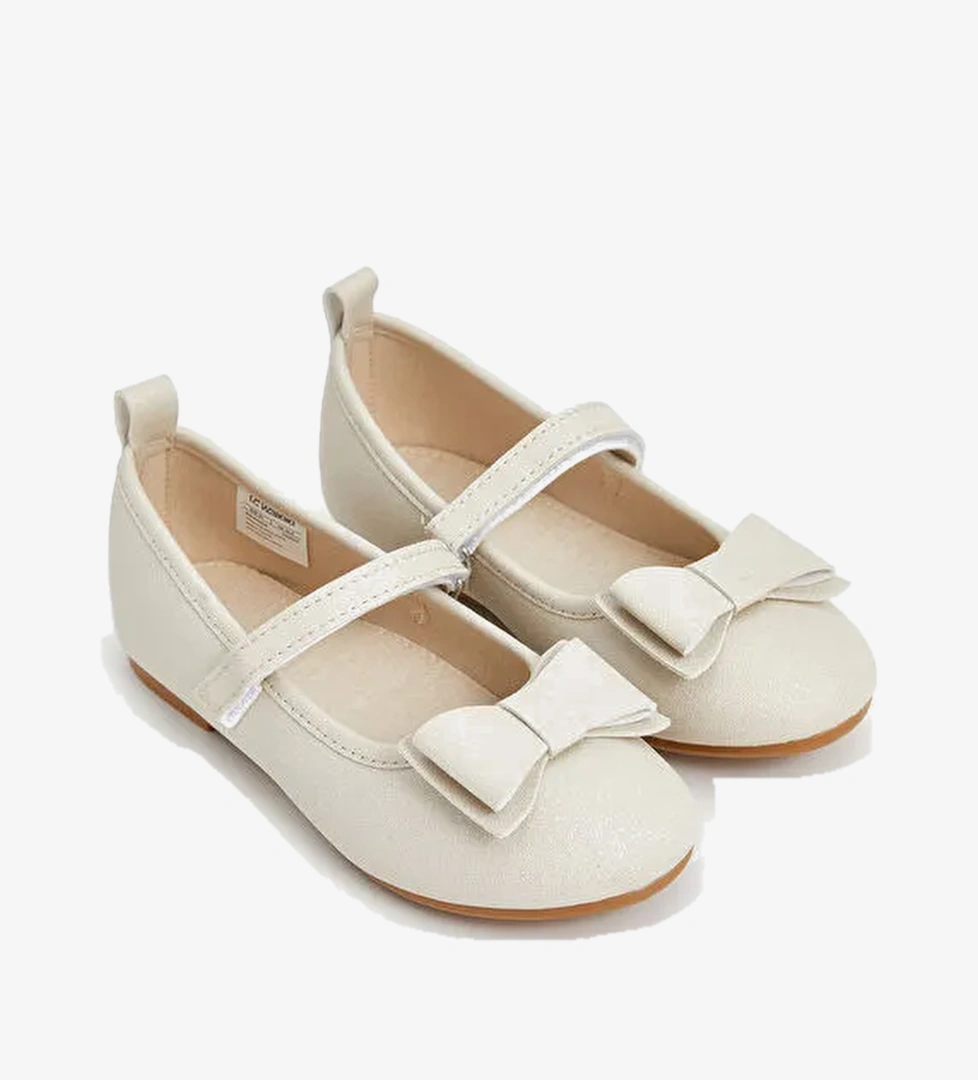 Lcw Steps Bej Lcw Steps Fiyonk Detaylı Kız Çocuk Babet