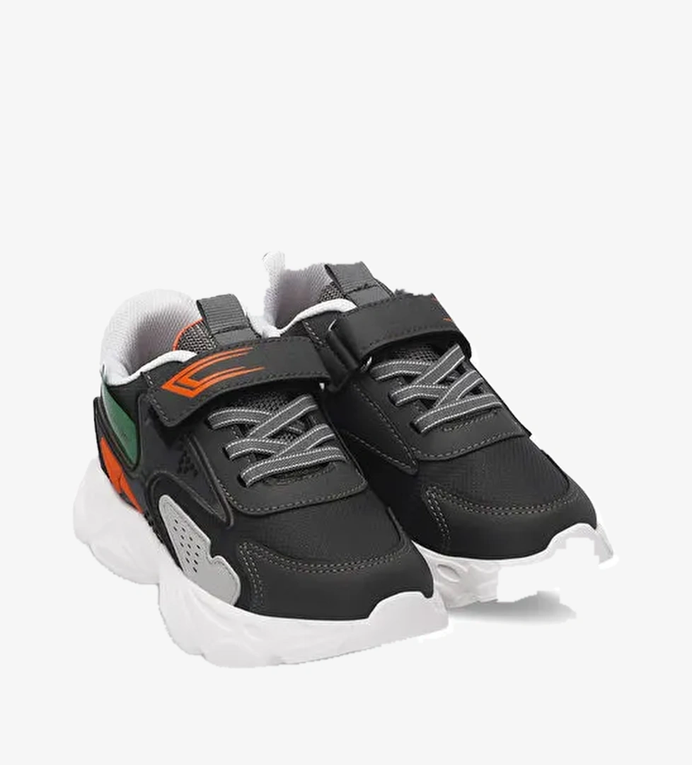 Unisex Çocuk Sneaker Ayakkabı Koyu Gri