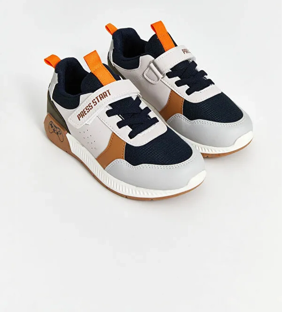 Renk Bloklu Erkek Çocuk Spor Ayakkabı - Görsel 1