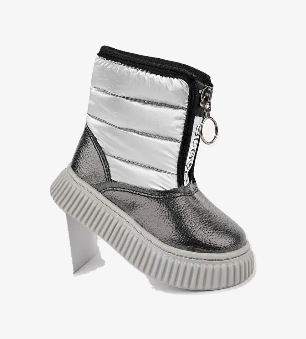 CANDY Bebek Rahat Kalıp Önü Fermuarlı İçi Kürklü Yağmur ve Kar Botu