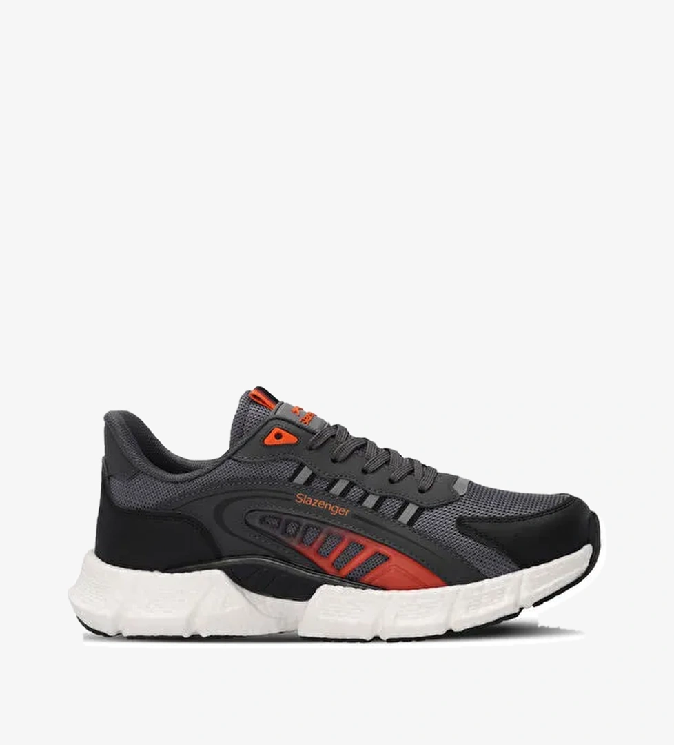 ZIPLINE Erkek Sneaker Ayakkabı Koyu Gri / Turuncu